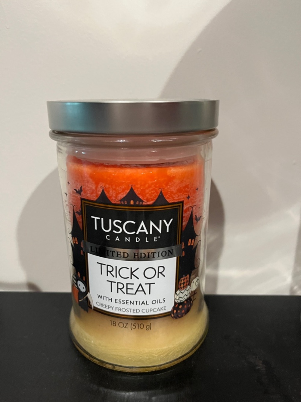 Trick or Treat Layered Jar Candle - Orange & Cream